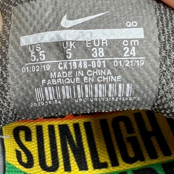 NIKE Zoom Pegasus Turbo BeTrue - CK1948-001 - Sz 7 W / 5.5 M - Picture 14 of 16